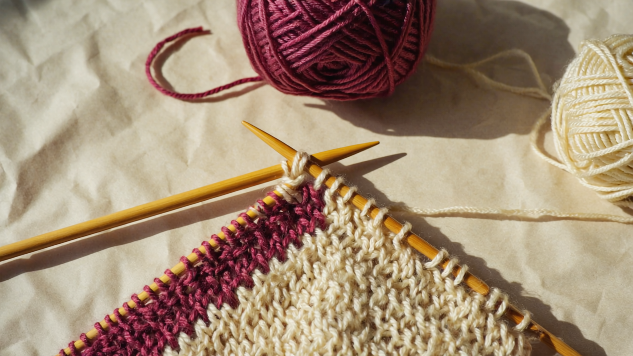 Brioche stricken zweifarbig — die Mai-Anleitung